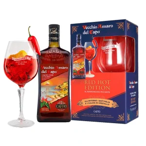 Vecchio Amaro del Capo Red Hot Edition + 1 Calice 70 cl