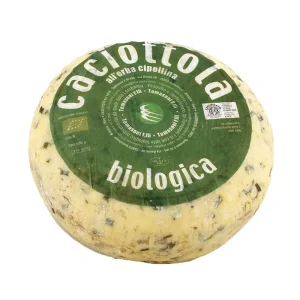 Caciotta con Erba Cipollina Biologica – 500 g